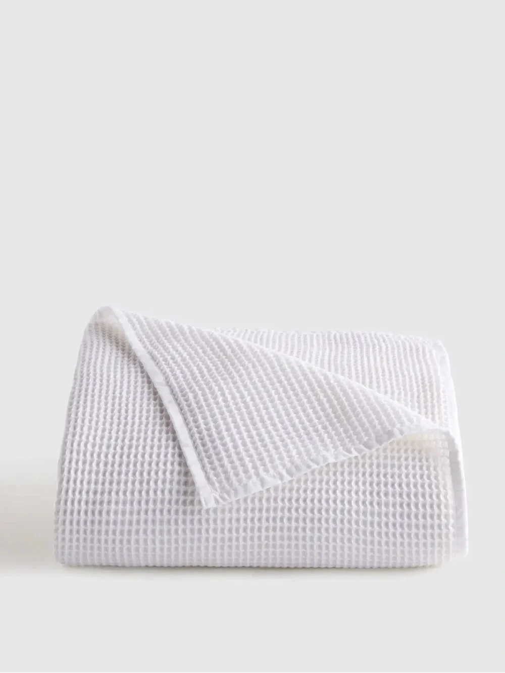 NWOT Organic King Waffle Knit Blanket in White - $110